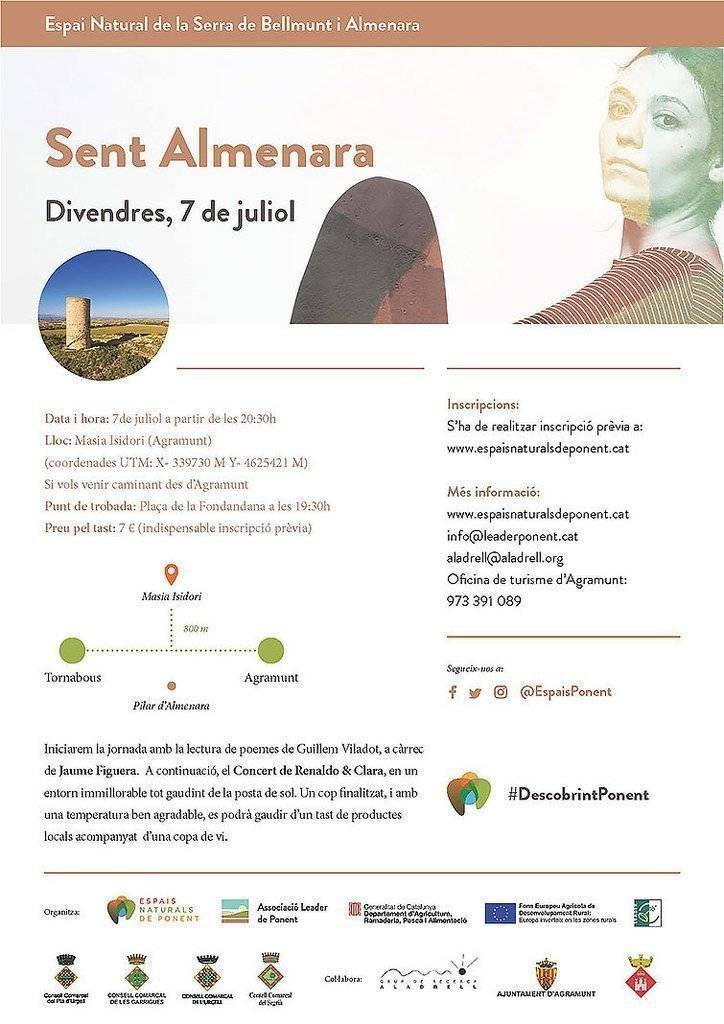 Sent Almenara 07 de juliol cartell texte