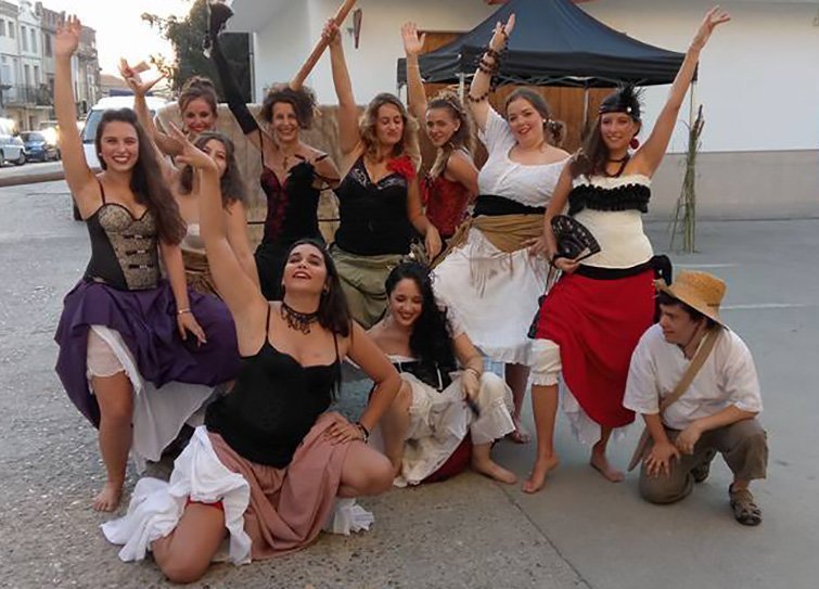 Participants en la representació de la llegenda de Cal Bufalà