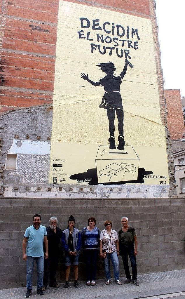 Presentació oficial del nou mural d'art urbà a Tàrrega