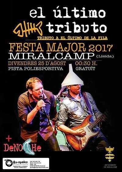 Cartell del concert de El Último Tributo a Miralcamp