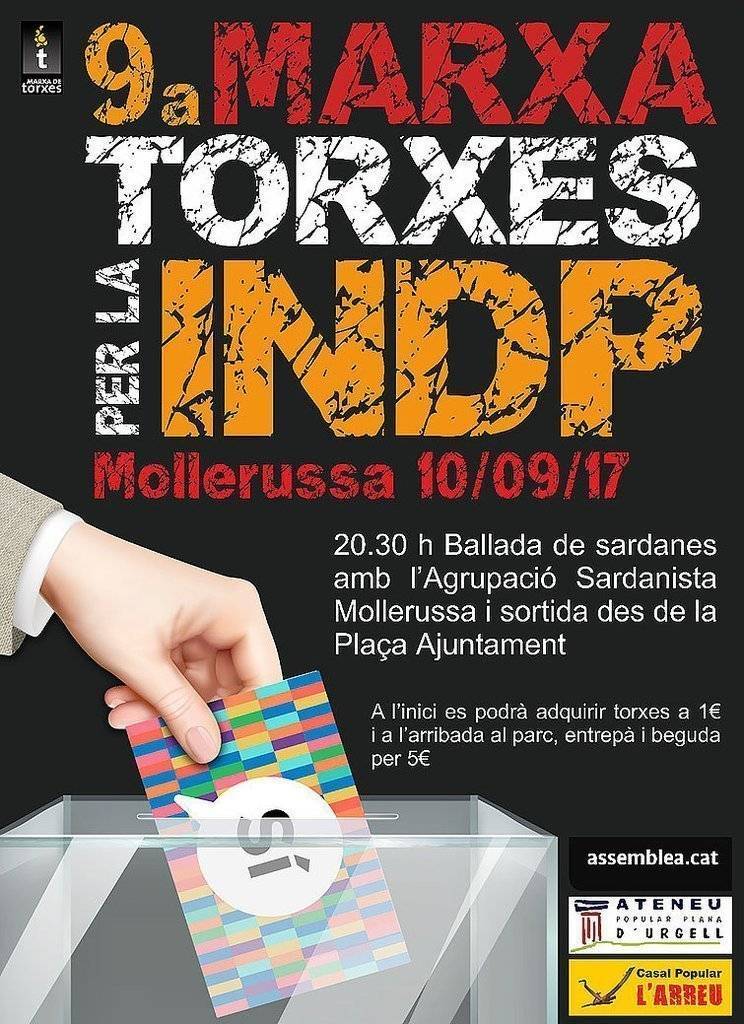 L'Arreu. Marxa de Torxes 2017 cartell texte