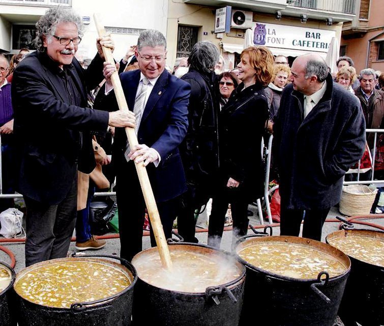 L'exalcalde de Ponts Francisco Garcia Cañadas amb Joan Tardà
