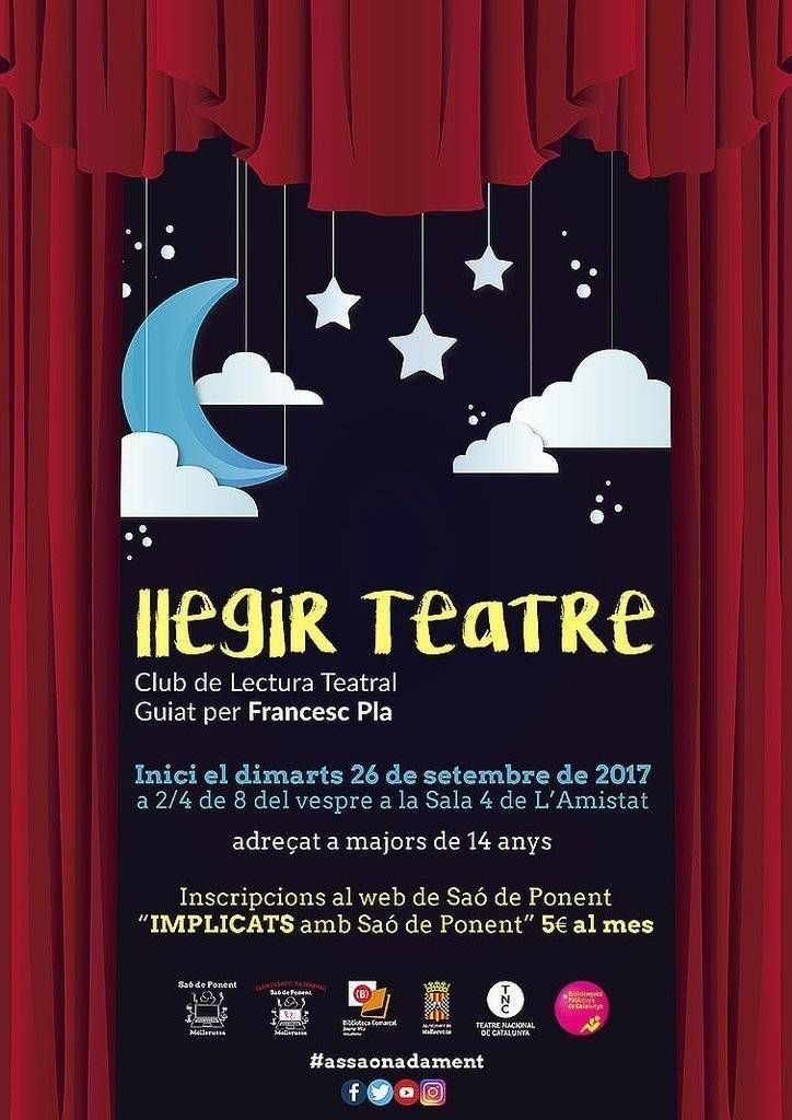 Saó de Ponent tallers Cartell texte