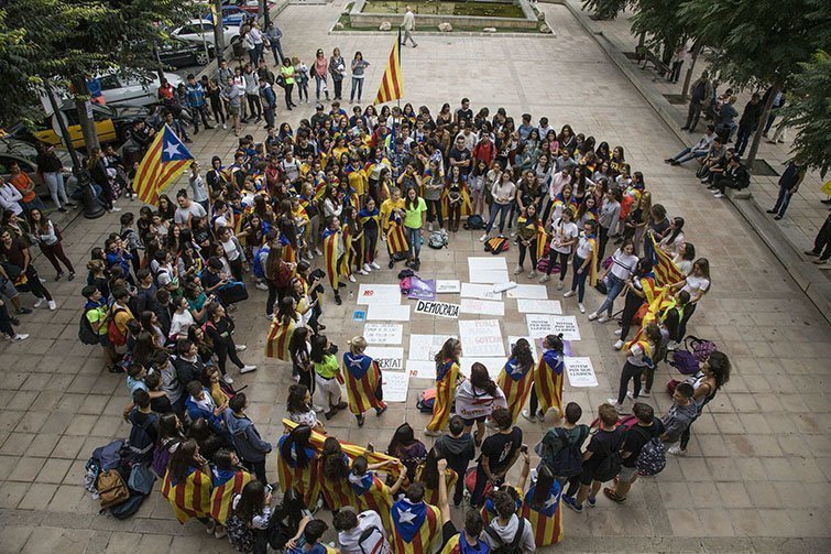 Mobilitzacions dels estudiants de secundària del Pla d'Urgell a Mollerussa 2