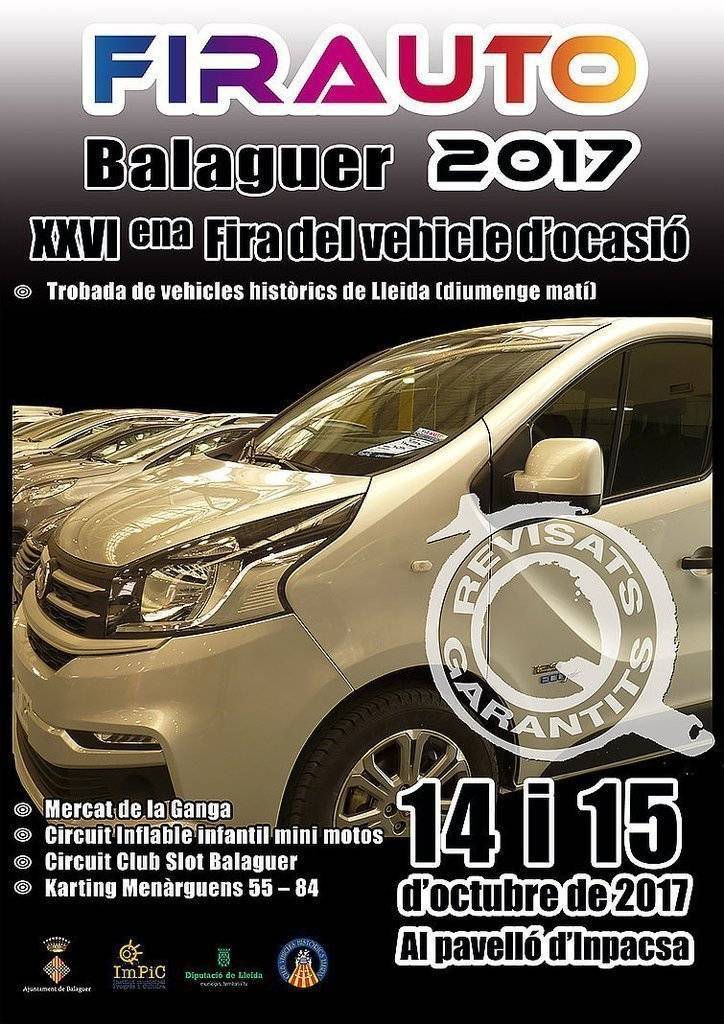 Presentació Firauto Balaguer Cartell texte