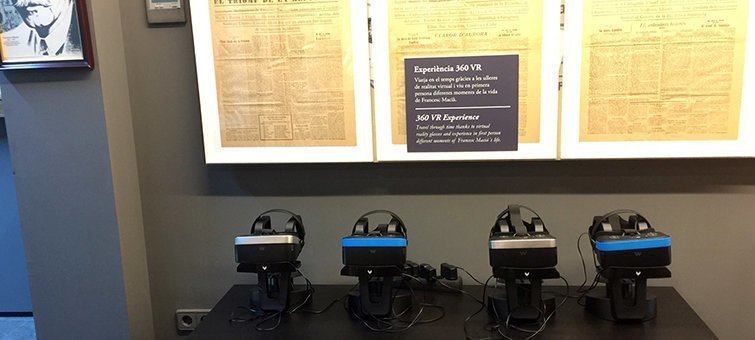 Les noves ulleres de realitat virtual de l'Espai Macià que permeten recrear la vida del 122è president de Catalunya