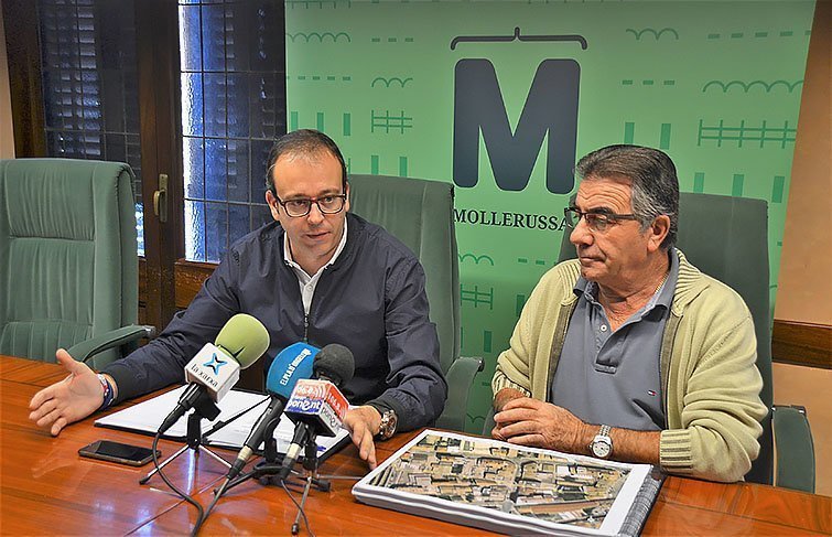 Mollerussa col·lector aigues pl.Manuel Bertrand texte