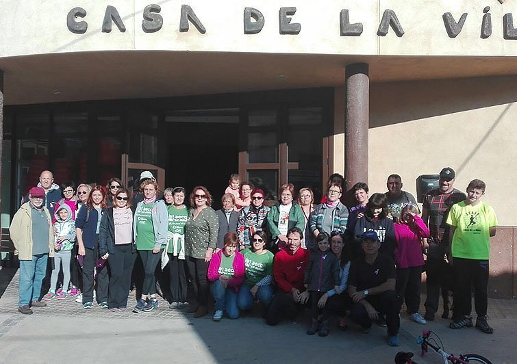 Caminada i xocolatada solidària de Les Àguedes i l'AECC de Torrelameu 1 texte