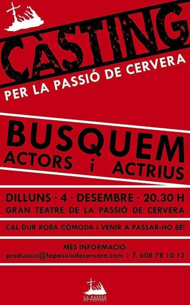 CARTELL CÀSTING texte