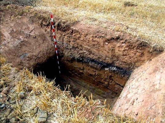 Imatge d’una cala del jaciment de Bellfort a Miralcamp