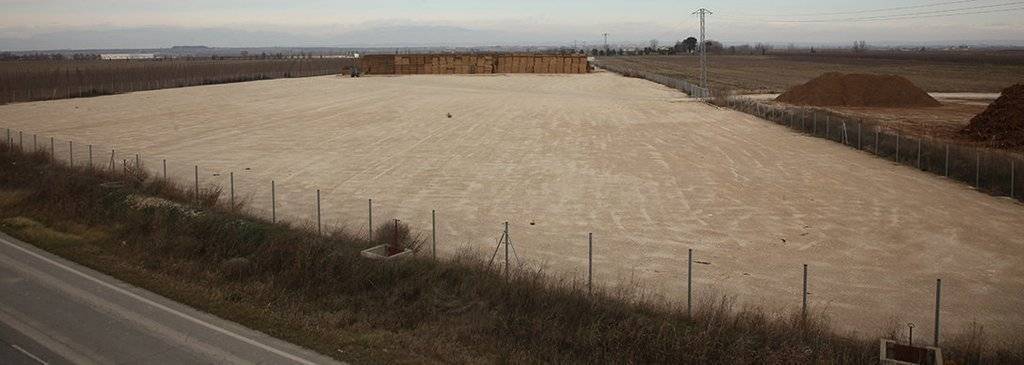 Terreny on es projectava la construcció de la planta de biomassa