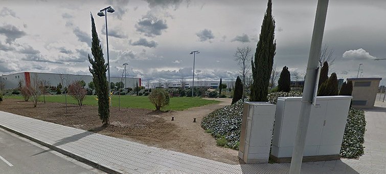 Imatge de la plaça de la República del Palau d'Anglesola