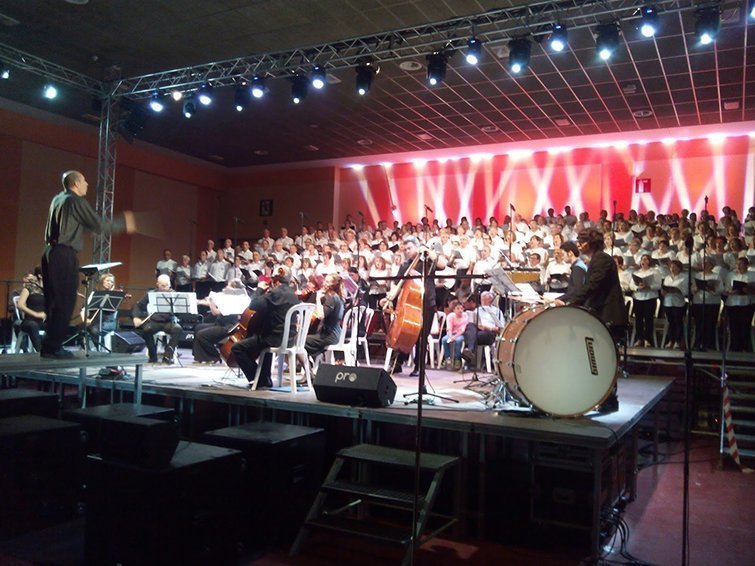 Cantata 1714-2014, 300 anys vencent, es va representar a Mollerussa