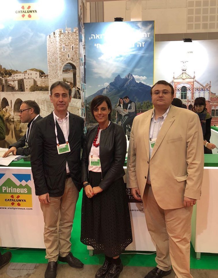 Juli Alegre i Gerard Sabarich en la Fira IMTM d'Israel