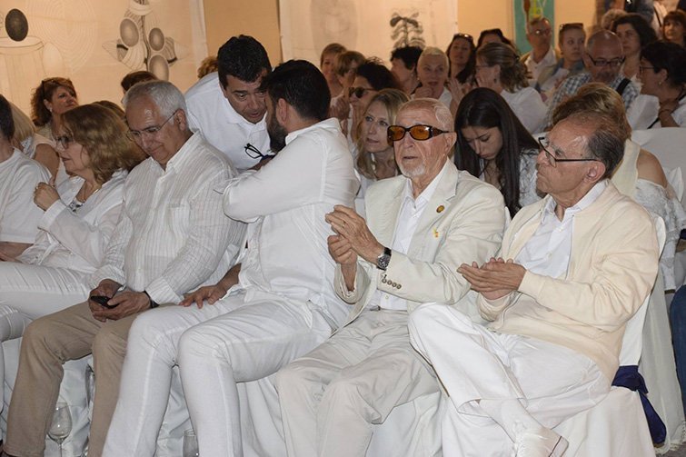 Josep Vallverdú i Jordi Pàmies en el tast poètic del Castell del Remei