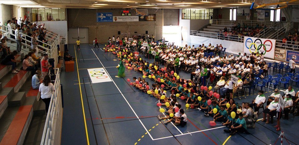 Els participants en els Jocs Olimpics de la Gent Gran a Agramunt
