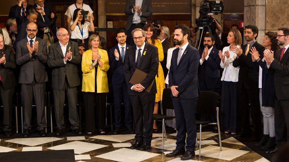 Els onsellers en l'acte de presa de possessió del nou Govern