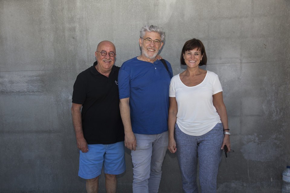 Ramon Barri i Teresa Carles amb el director de Territoris.cat Josep A. Pérez