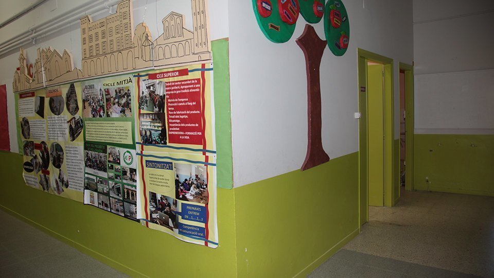 Imatge de les reformes de l'escola Ignasi Peraire