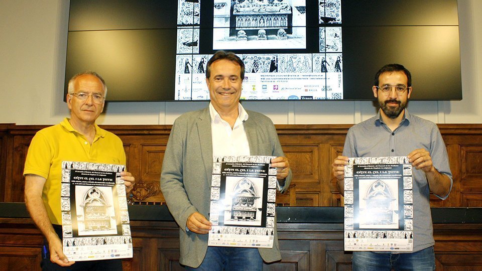 Imatge de la presentació de les IX Jornades d'Història del Monestir de les Avellanes
