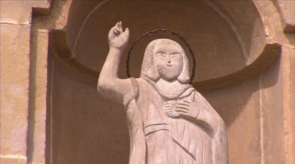 Imatge de Sant Joan Baptista realitzada per l'escultor de Benavent Ramon Inglés