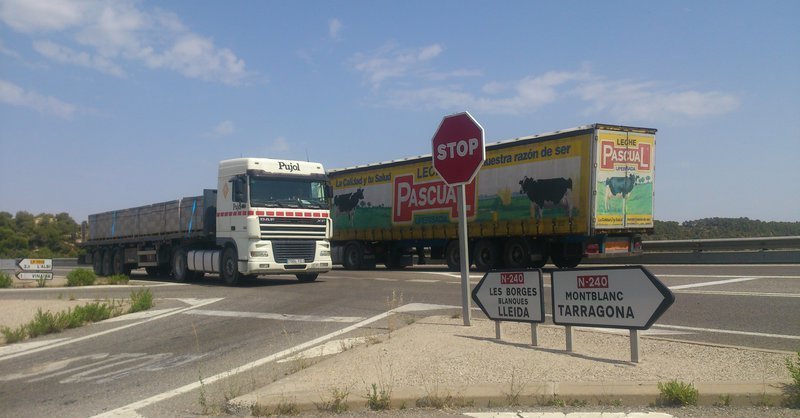 Imatge del trànsit en l'N-240 entre Lleida i Montblanc 2
