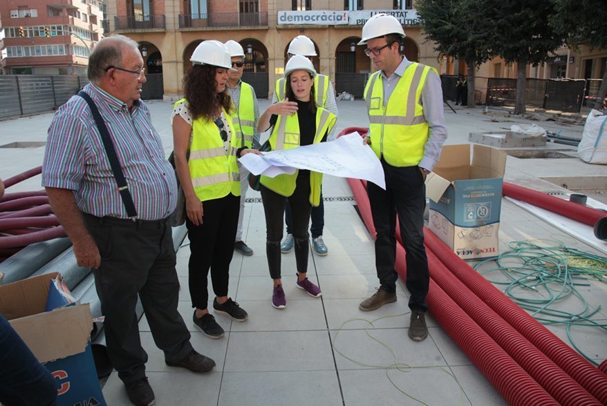 Visita a les obres dels tècnics i membres del consistori de Mollerussa 1