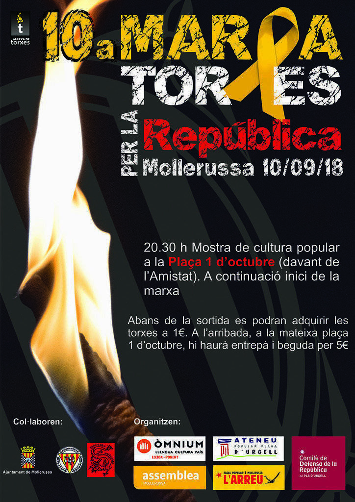 Marxa de Torxes 2018. Cartell