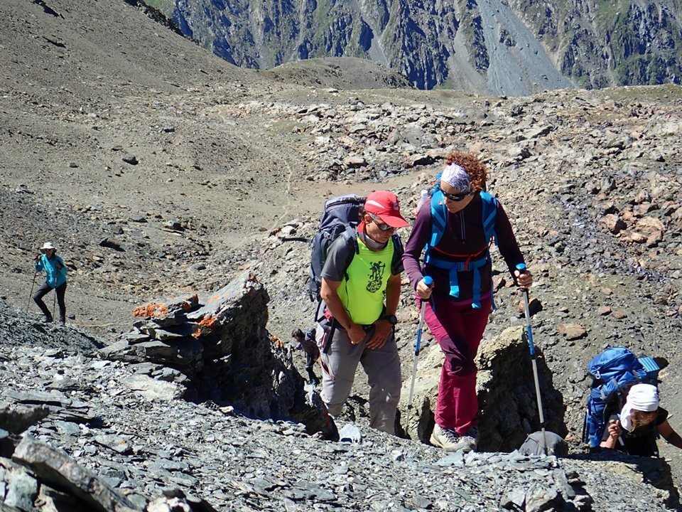 Anna Moragues, en una de les seves ascensions