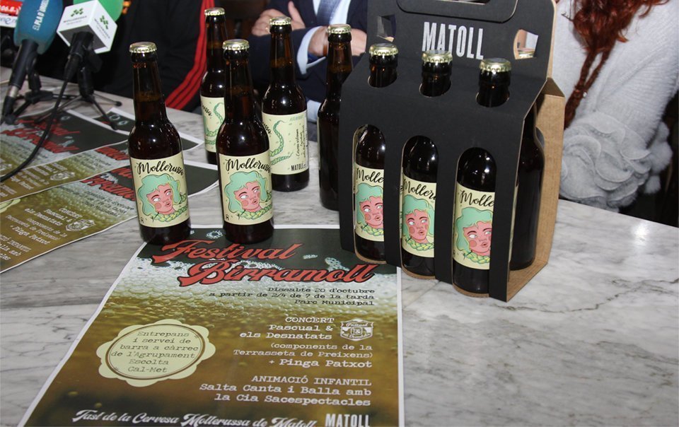 El nou disseny de l'etiqueta de la cervesa Matoll&Mollerussa