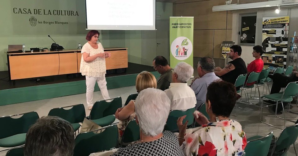 Jornades informatives sobre el proces de participació del pressupost de les Borges Blanques