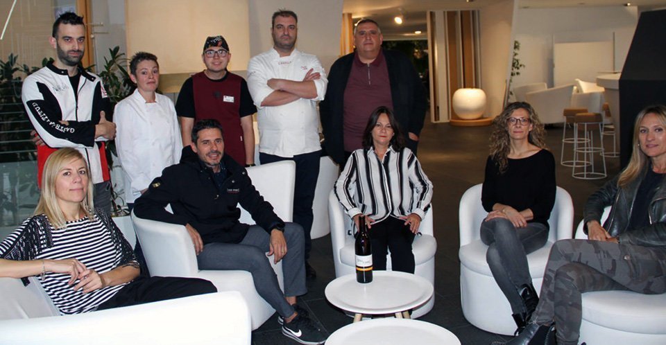 Els cuiners que van preparar els plats del dinar tertulia de la Festa del Vi 2018