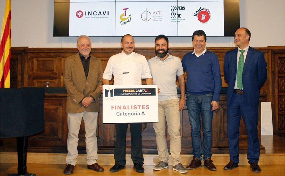 Els representatnts dels restaurants guanyadors dels Premis Cartaví 2018 1