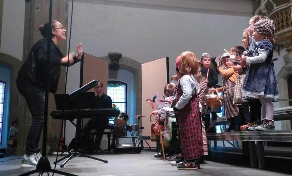 La Coral infantil Nova Cervera i el Cor Juvenil del Patronat de Música d'Eivissa 1