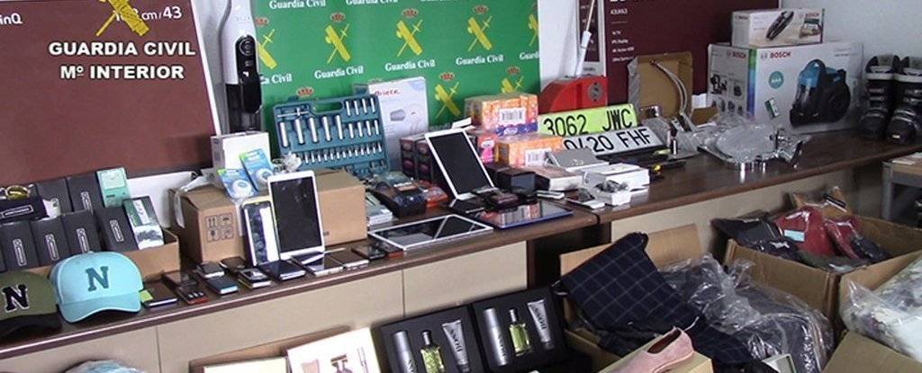 El material recuperat per la Guàrdnia Civil