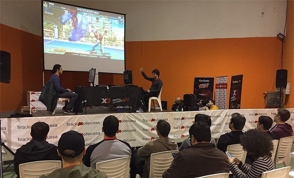 Espai competicions videojocs de lluita. Foto BCN Fighters