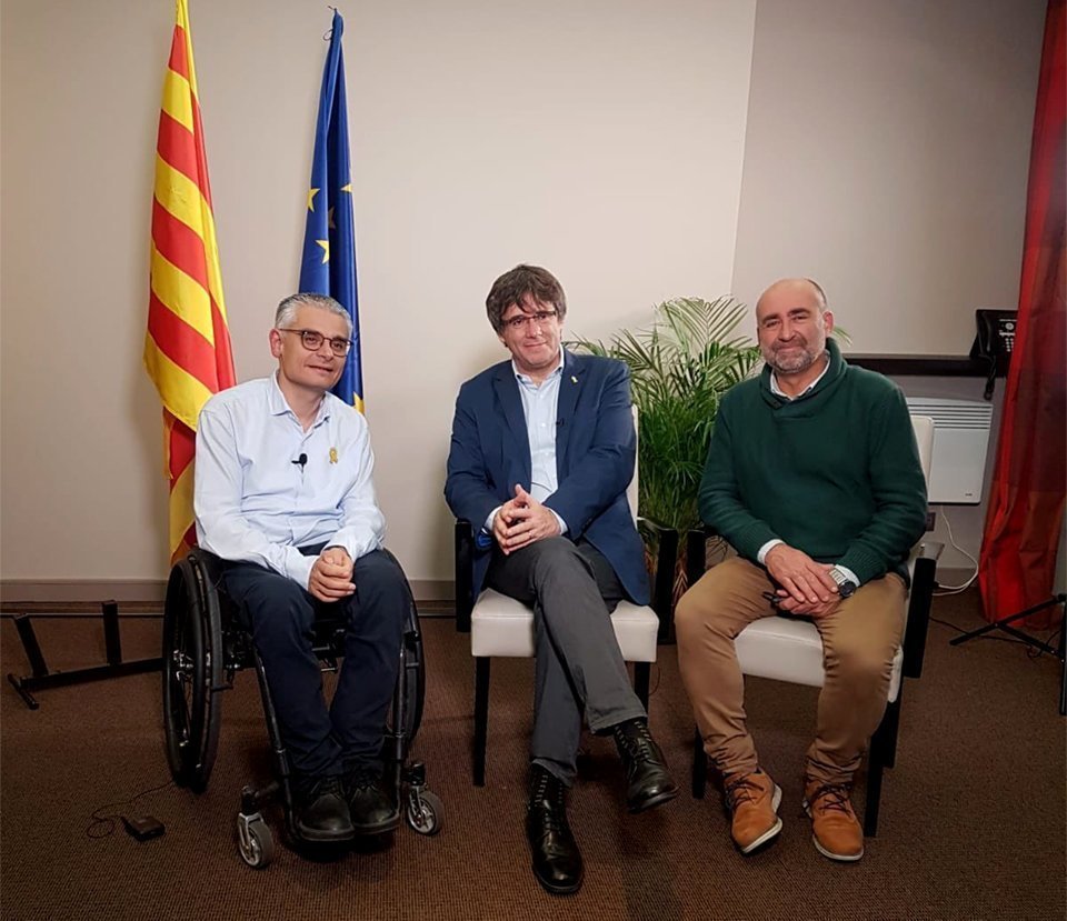 Jordi Latorre es reuneix amb Puigdemont