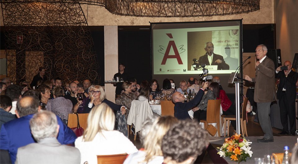 El missioner basc Àngel Olaran en la seva intervenció en la Vetllada Solidària