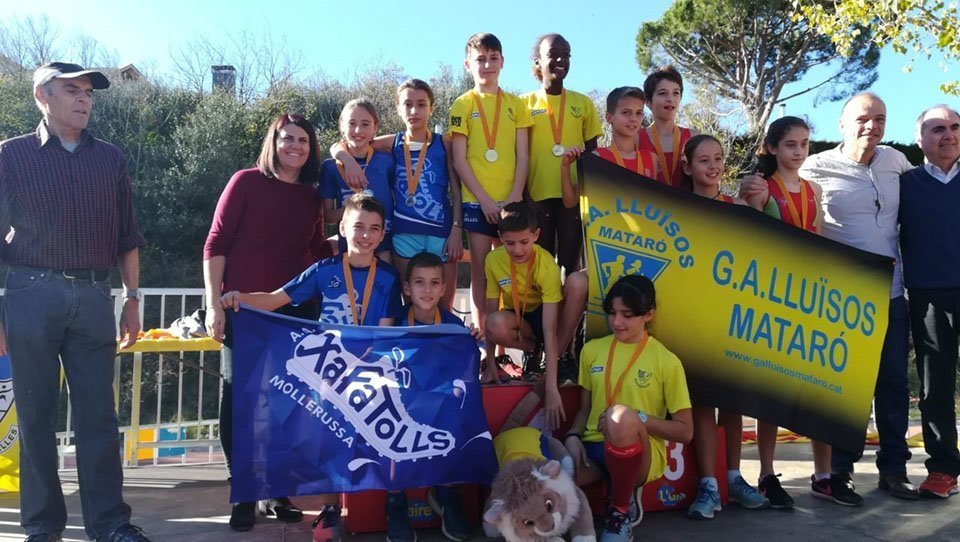 Els Atletes de l'AA Xafatolls triumfen al Campionat de Catalunya de relleus mixtos de cros