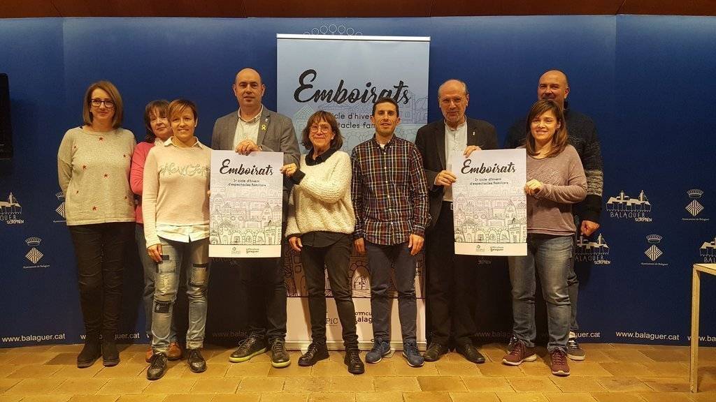 Imatge de l'acte de presentació del cicle d'espectacles familiars 'Emboirats'