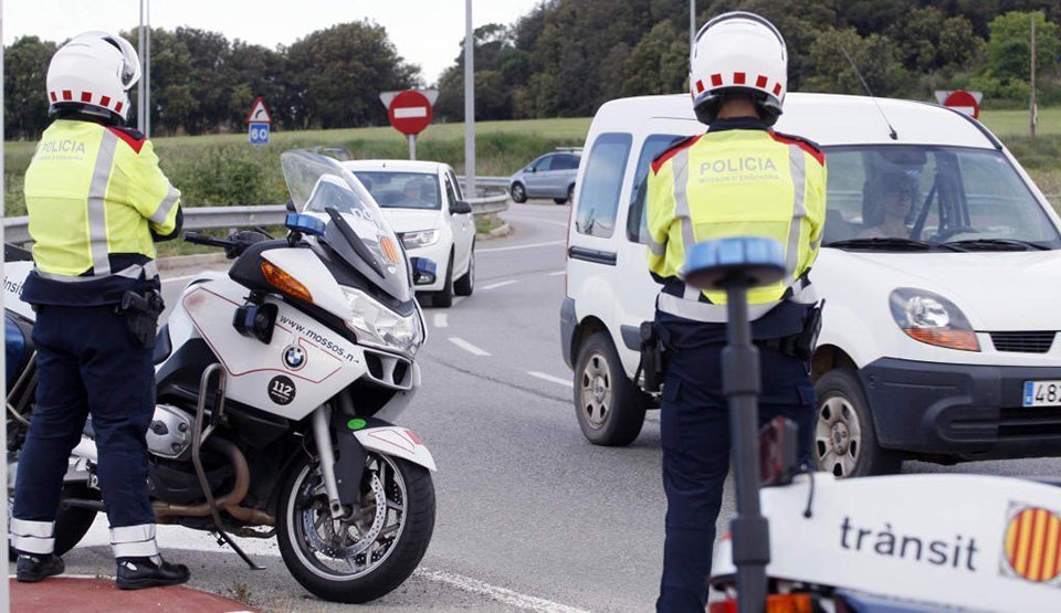 Agents de trànsit del cos de Mossos d'Esquadra
