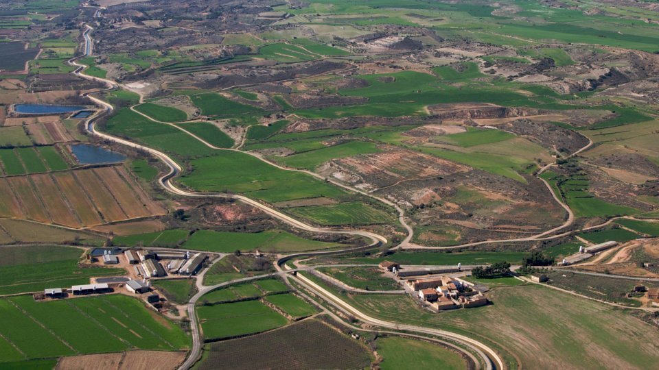 Imatge de la zona regable dels Canals d'Urgell