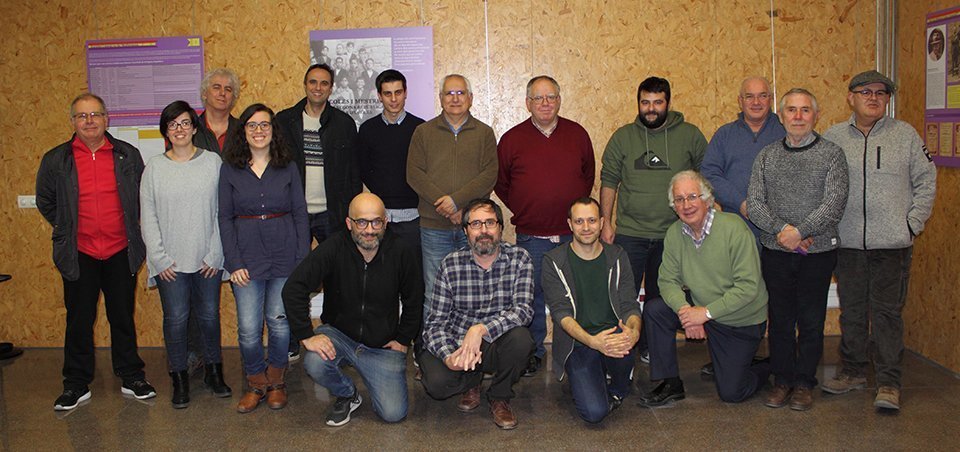 Els membres de la nova junta del Cetre de Recerques del Pla d'Urgell, Mascançà