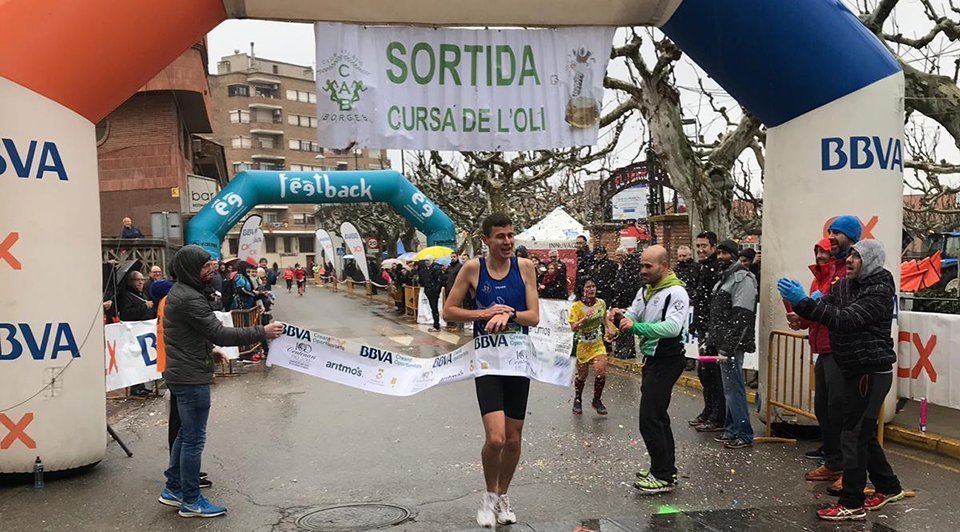 Roger Estradé guanya la Cursa de l'Oli de les Borges Blanques