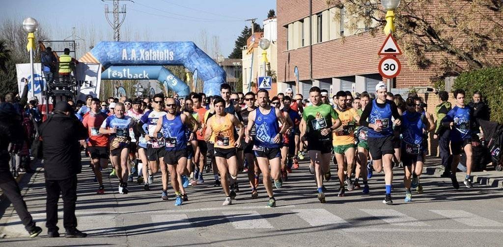 Sortida dels participants en la Cursa de Sat Blai del Palau d'Anglesola