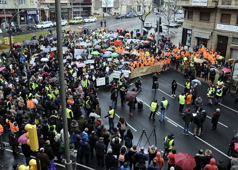 La concentració pels drets personals i laborals de les persones amb discapacitat d'aquest dijous a Lleida