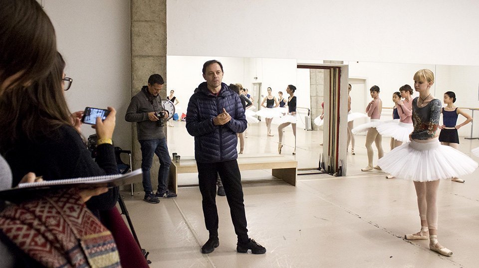 Elías Garcia en un assaig del Ballet de Catalunya Elías Garcia en un assaig del Ballet de Catalunya