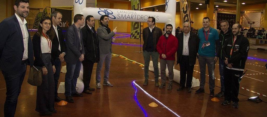 El conseller Jordi Puigneró, visita Drone Party de Mollerussa