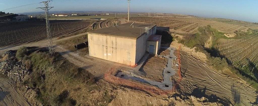 Instal·lacions de la nova planta potabilitzadora de la Segarra a Verdú