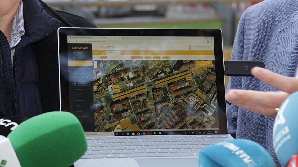 Imatge del seguiment de la zona en la qual es troben els sensors de reg